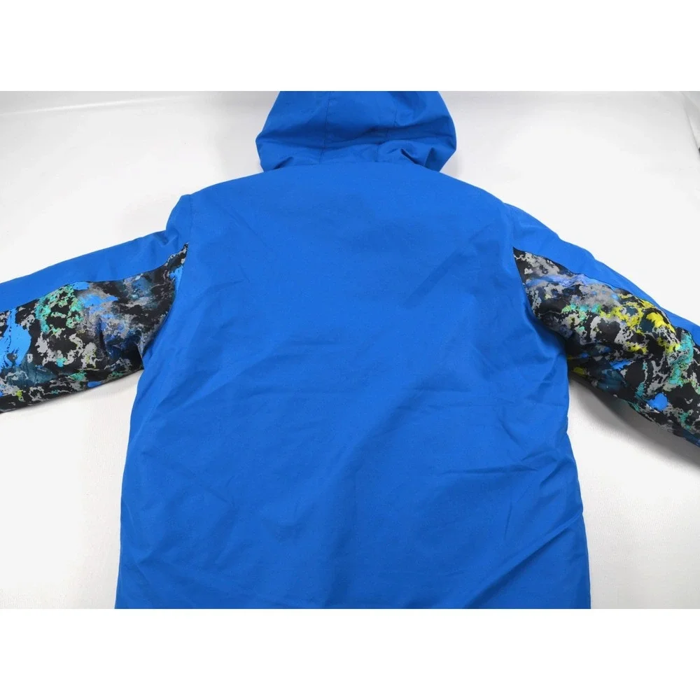 Swiss Tech Boys Reversible 3 in 1 Coat Blue & Multi Hooded Size XXL (18) Nwts‎